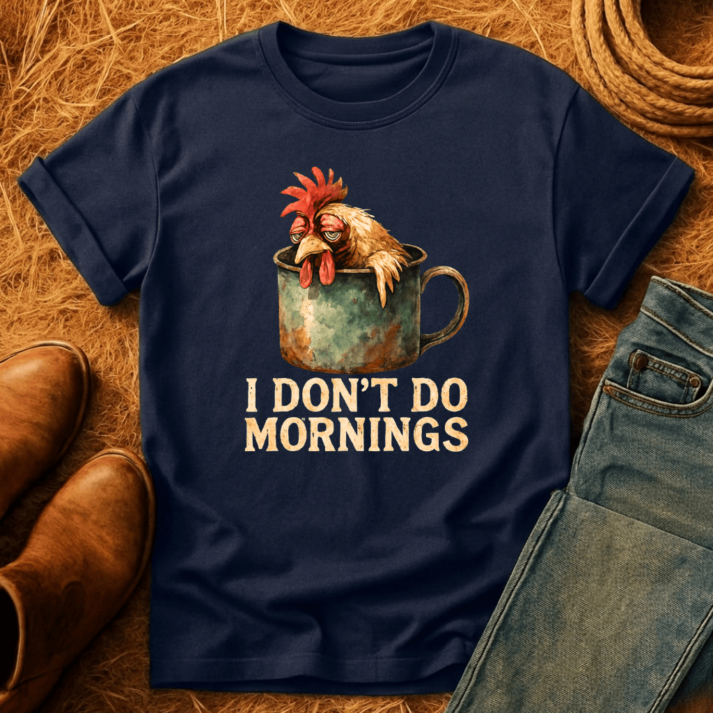 Chickens Don't Do Mornings T-Shirt