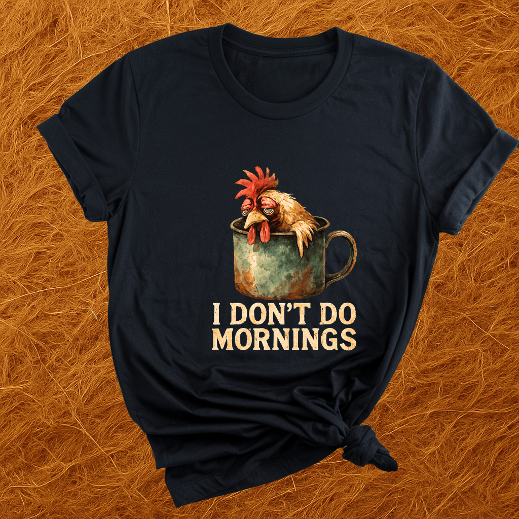 Chickens Don't Do Mornings T-Shirt