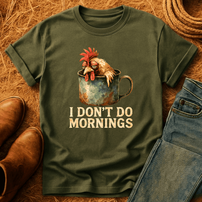 Chickens Don't Do Mornings T-Shirt