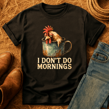 Chickens Don't Do Mornings T-Shirt