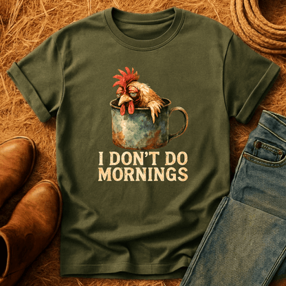 Chickens Don't Do Mornings T-Shirt