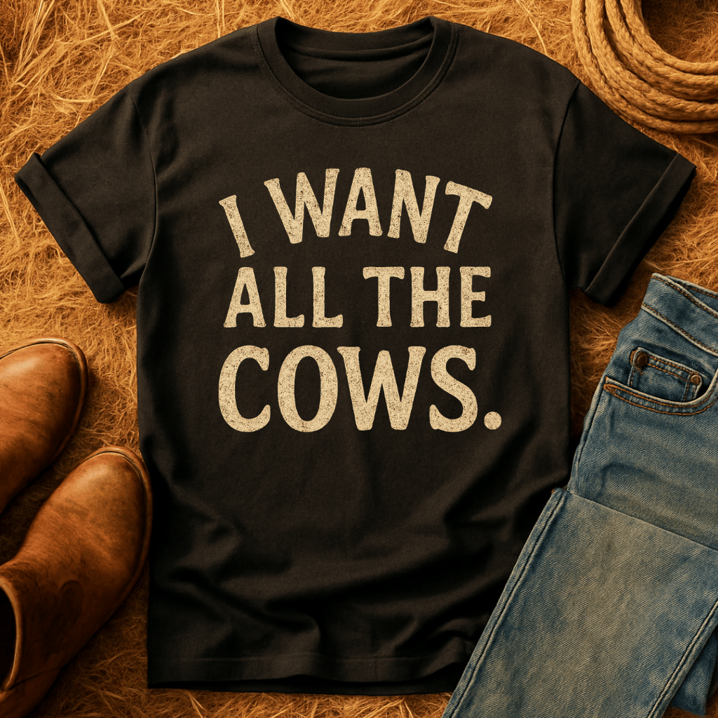 Want All The Cows T-Shirt