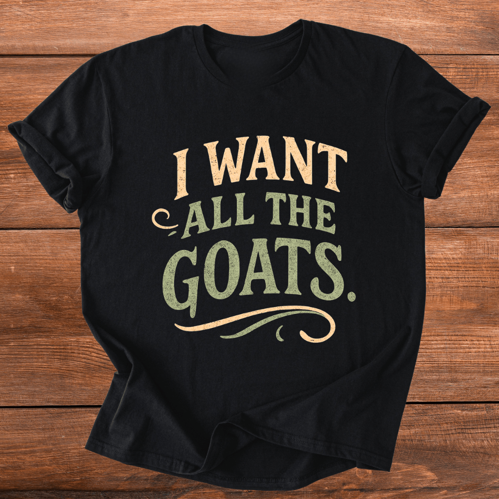 Want All The Goats T-Shirt