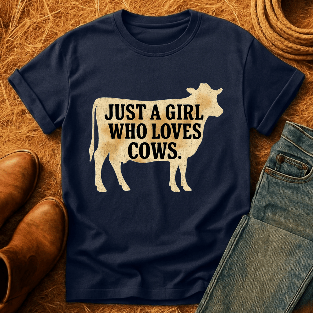 Gal Who Loves Cows T-Shirt