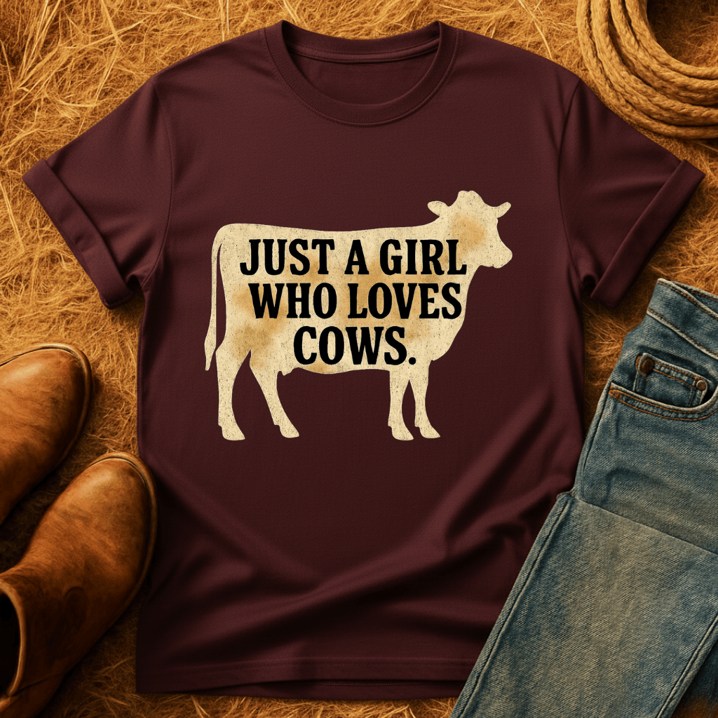Gal Who Loves Cows T-Shirt