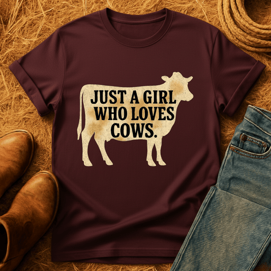 Gal Who Loves Cows T-Shirt