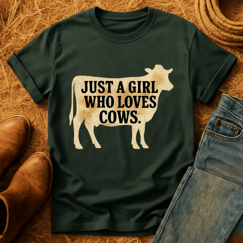 Gal Who Loves Cows T-Shirt