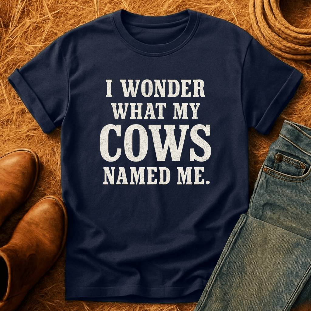 Wonder What Cows Named Me T-Shirt