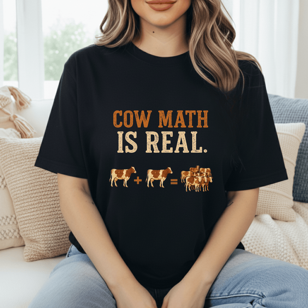Cow Math Is Real T-Shirt