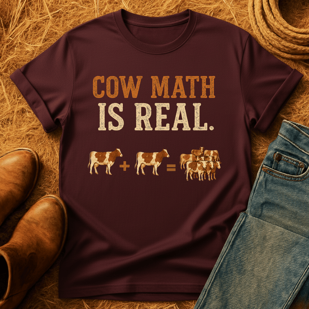 Cow Math Is Real T-Shirt