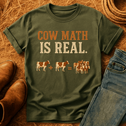 Cow Math Is Real T-Shirt