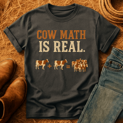 Cow Math Is Real T-Shirt