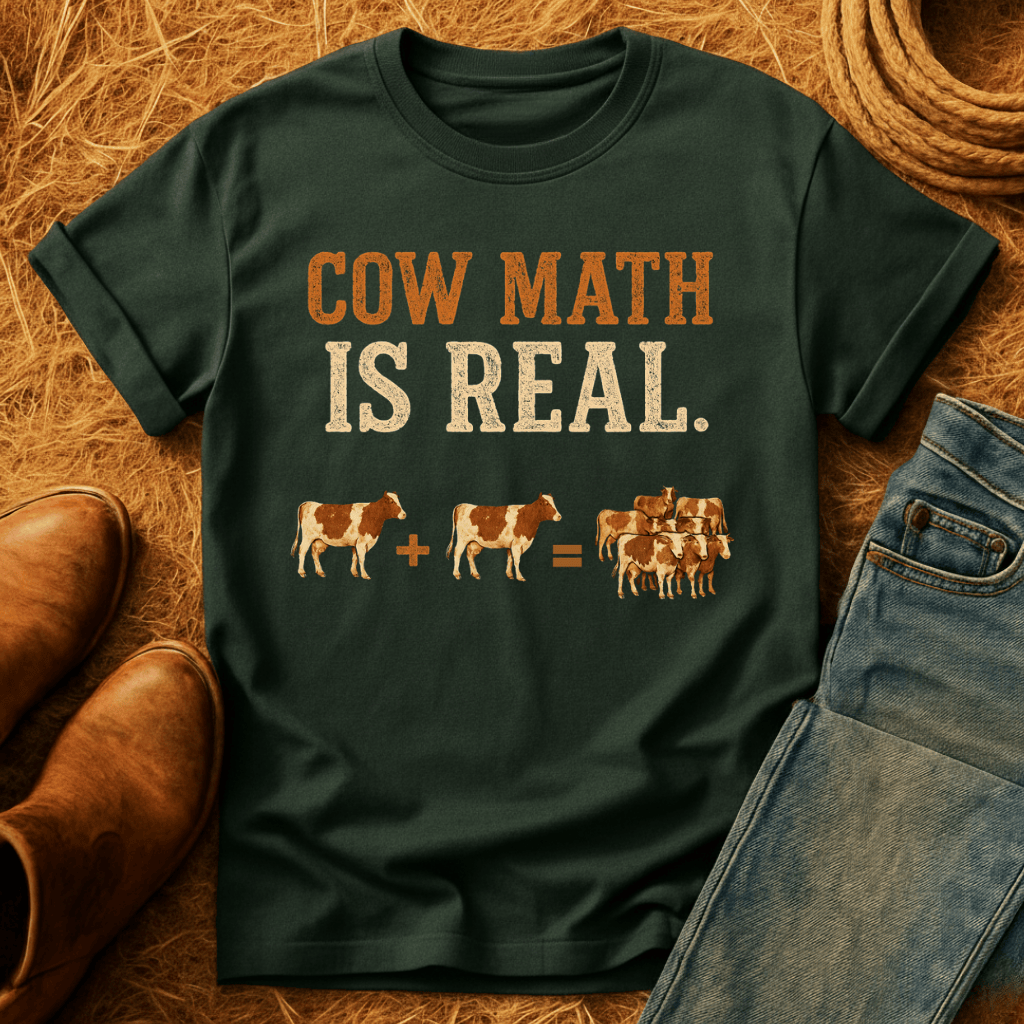 Cow Math Is Real T-Shirt