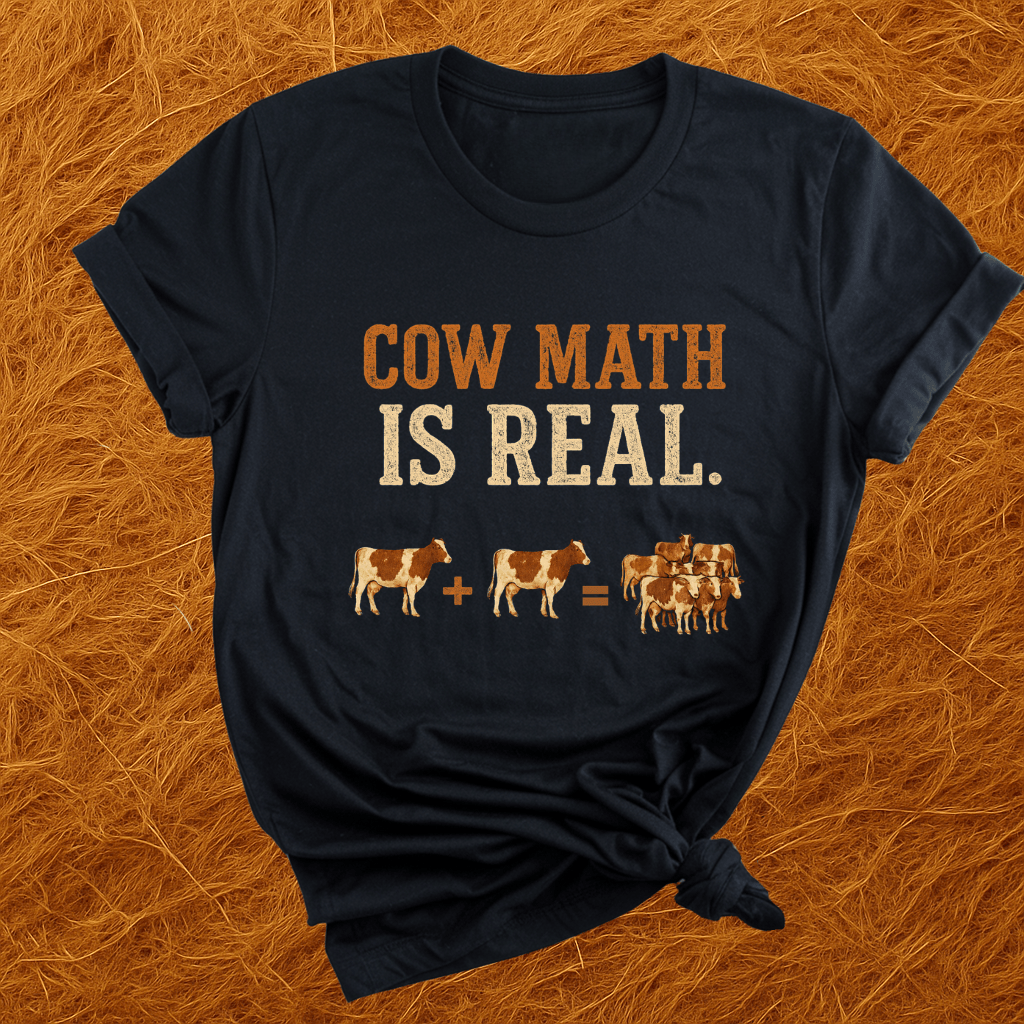Cow Math Is Real T-Shirt