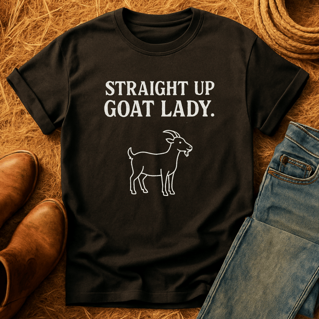 Straight Up Goat Lady T-Shirt