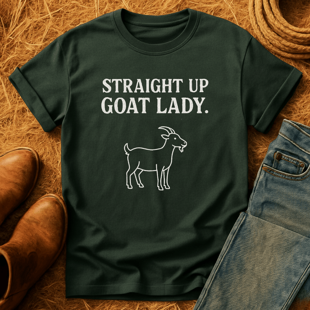 Straight Up Goat Lady T-Shirt