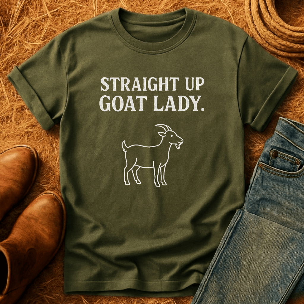Straight Up Goat Lady T-Shirt