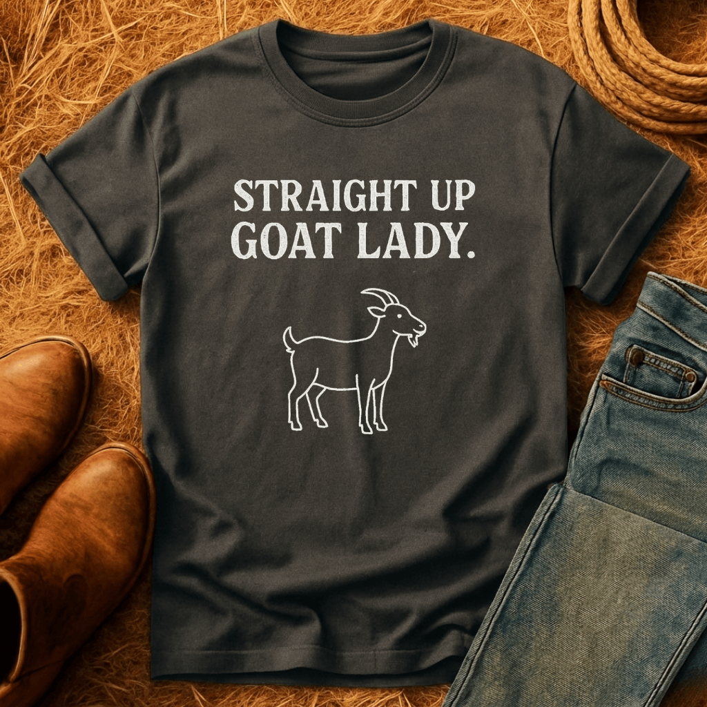 Straight Up Goat Lady T-Shirt