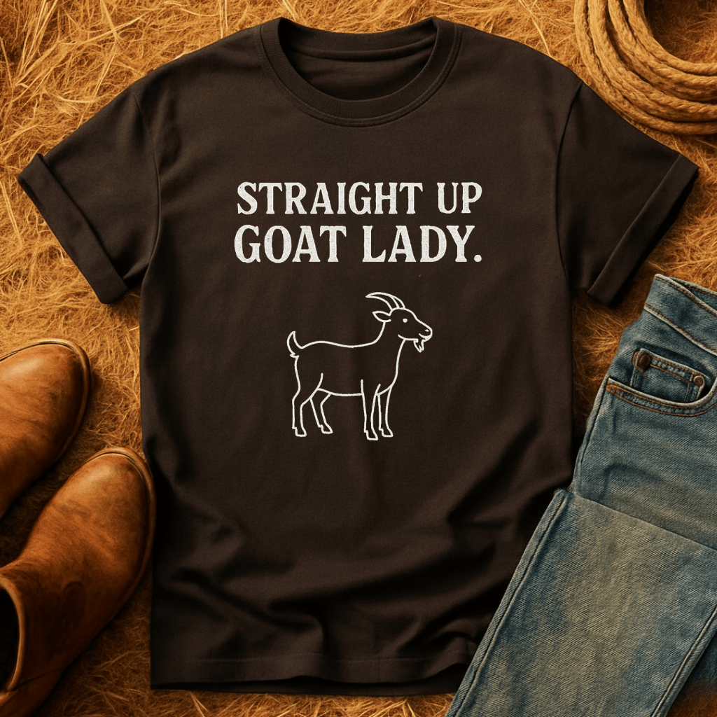 Straight Up Goat Lady T-Shirt