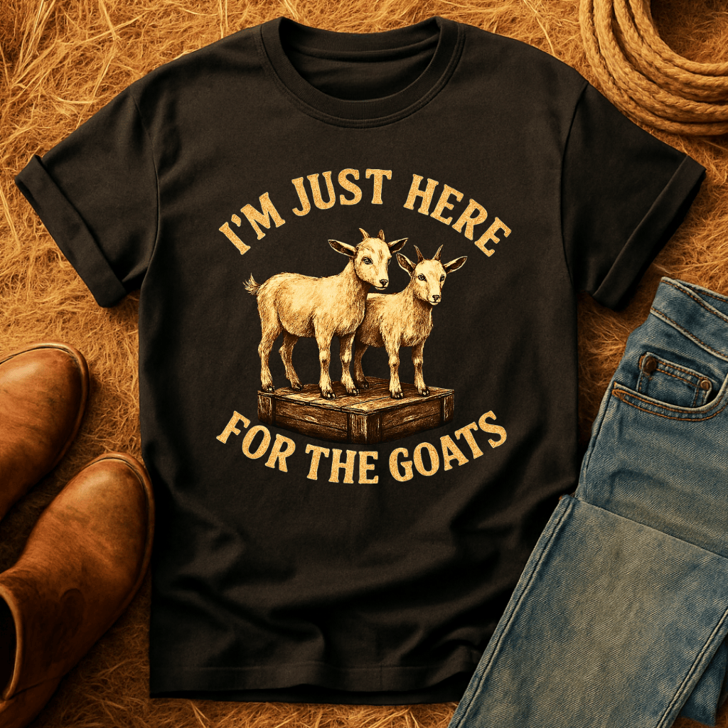 Here For The Goats T-Shirt