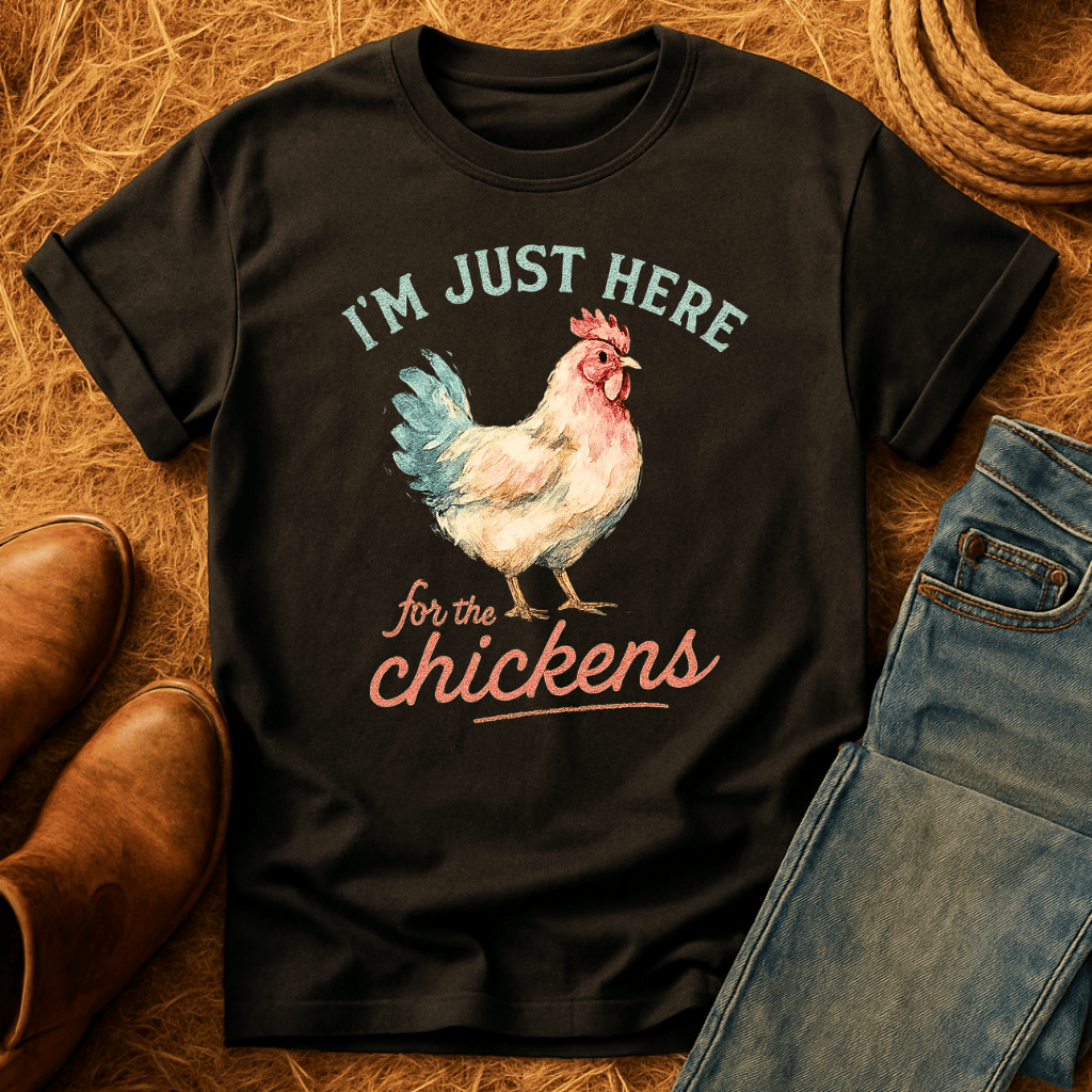 Here For The Chickens T-Shirt