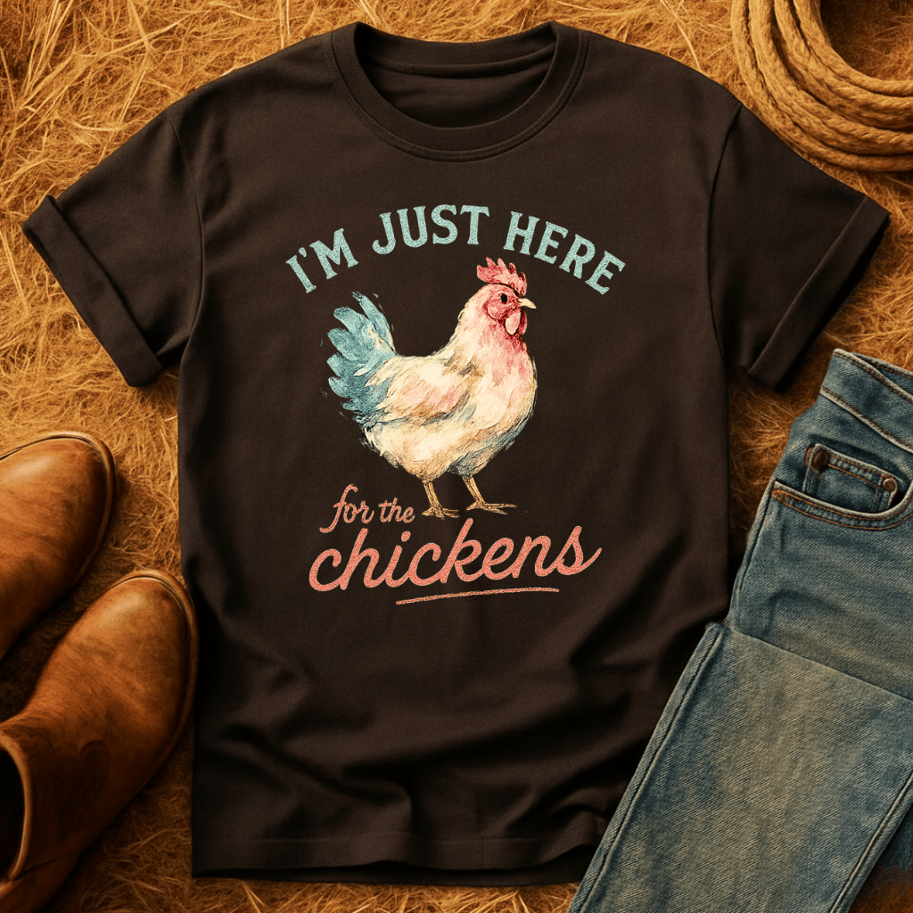 Here For The Chickens T-Shirt