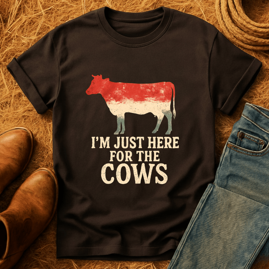 Here For The Cows T-Shirt