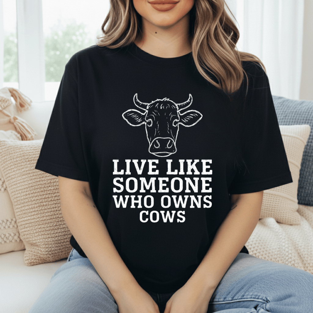 Live Like A Cow Owner T-Shirt