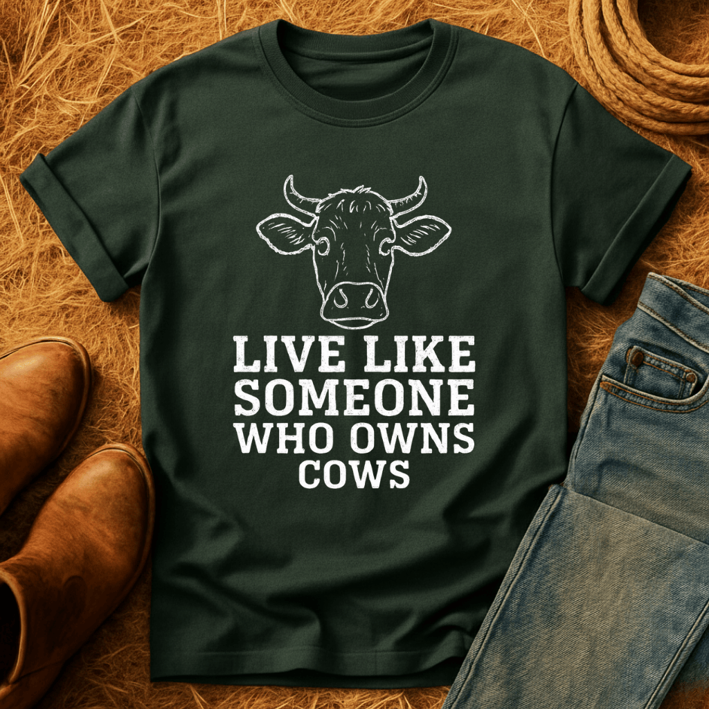 Live Like A Cow Owner T-Shirt