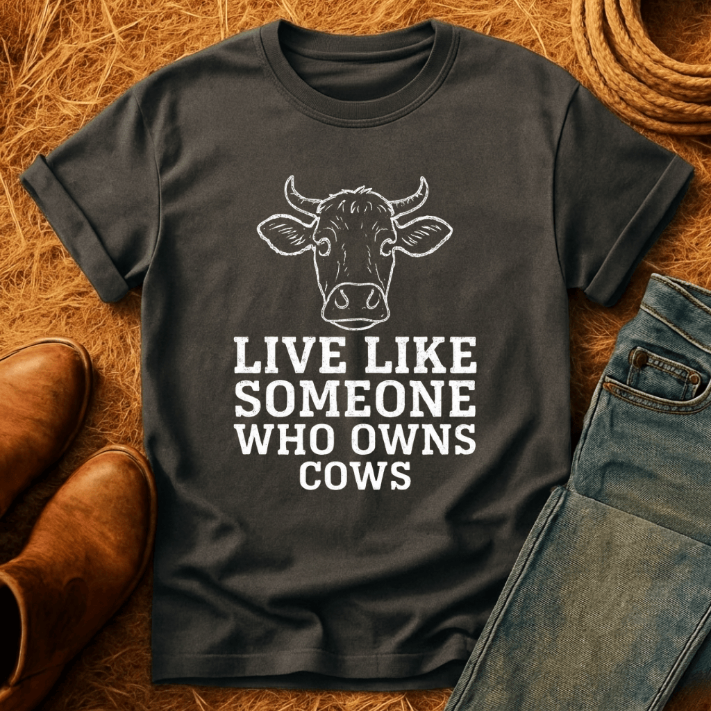 Live Like A Cow Owner T-Shirt
