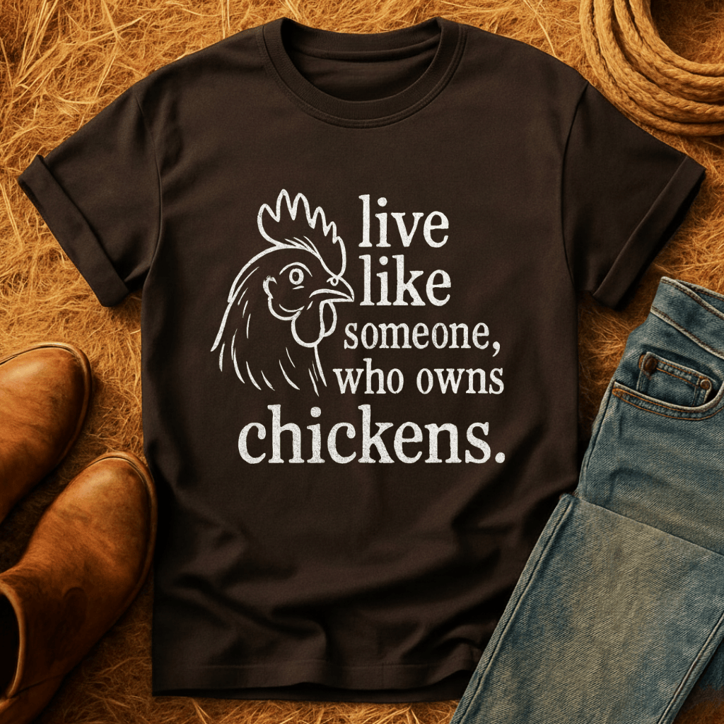 Live Like A Chicken Owner T-Shirt