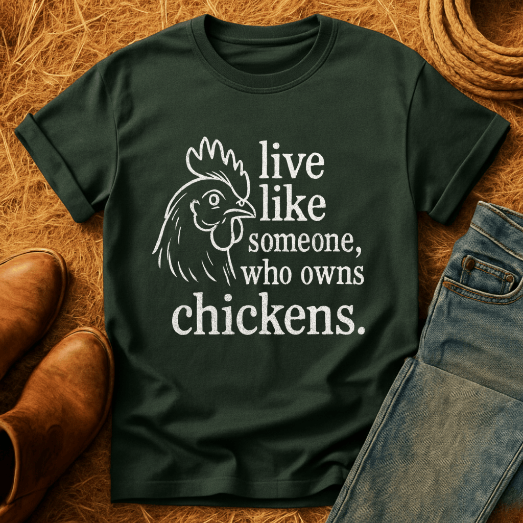 Live Like A Chicken Owner T-Shirt