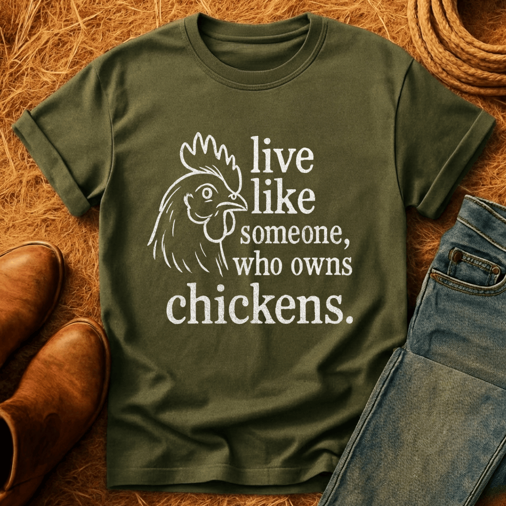 Live Like A Chicken Owner T-Shirt