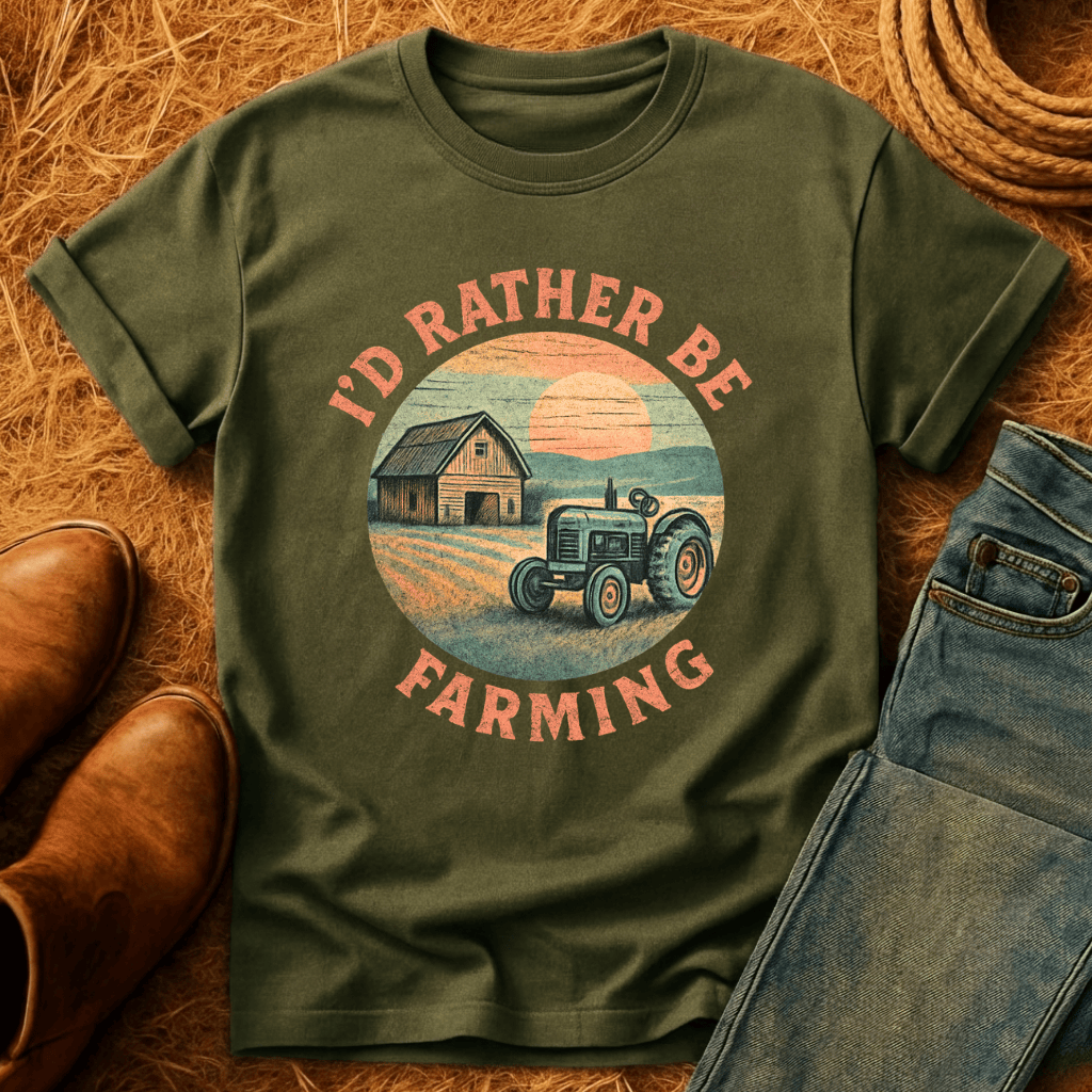 I'd Rather Farm T-Shirt
