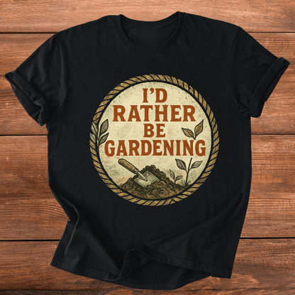 I'd Rather Be Gardening T-Shirt