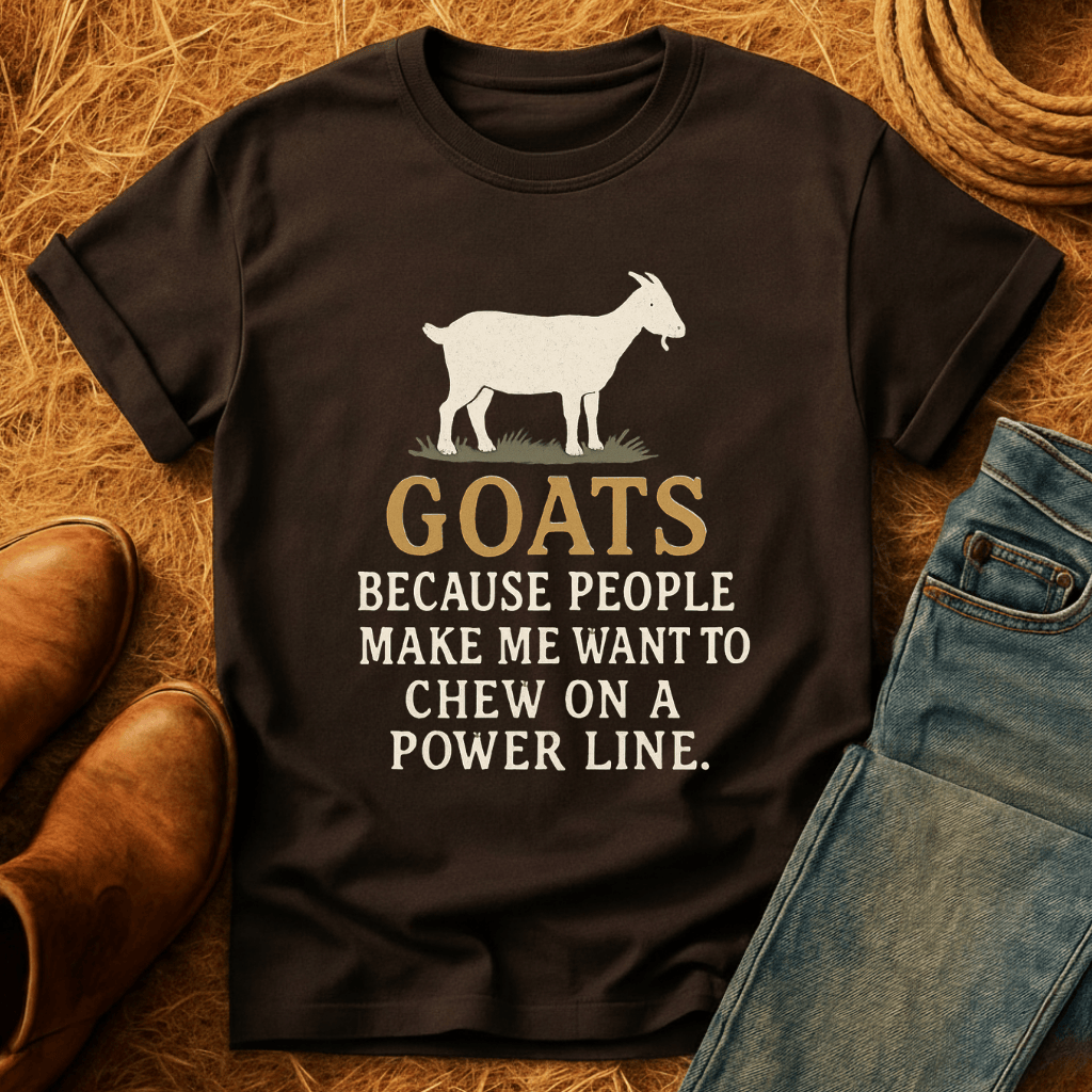 Goats, Because T-Shirt