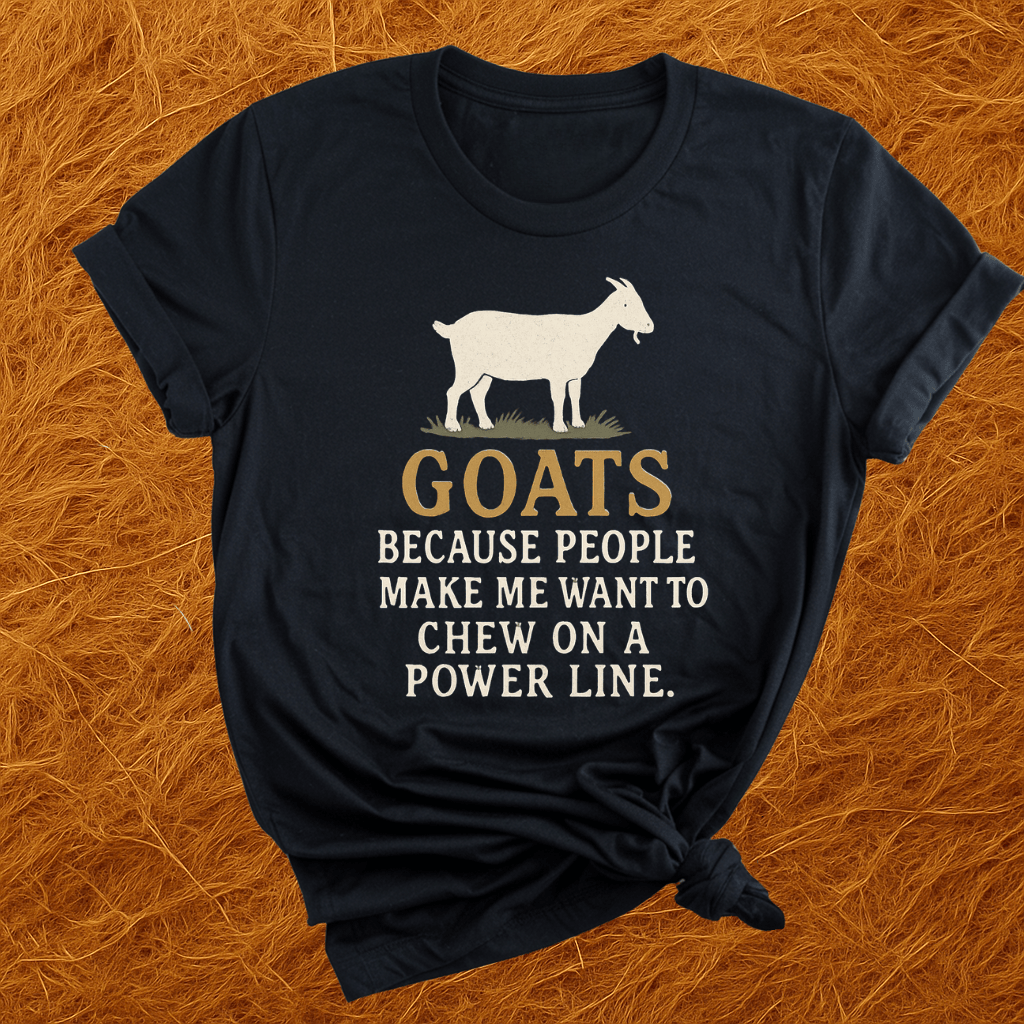 Goats, Because T-Shirt