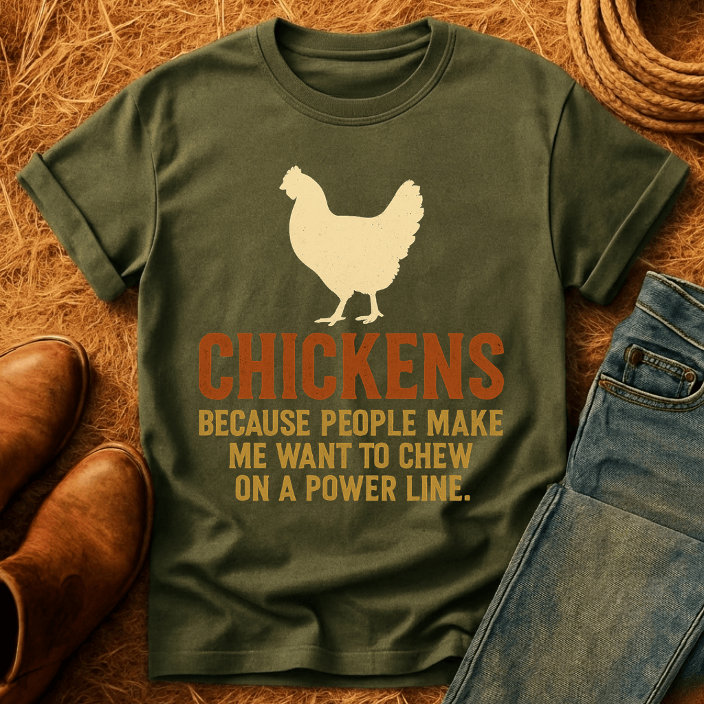 Chickens, Because T-Shirt