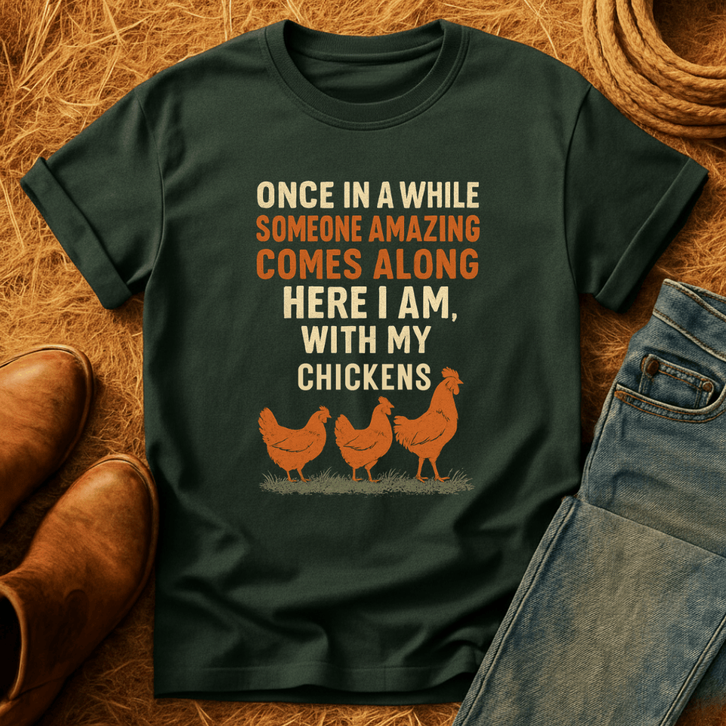 Here With Amazing Chickens T-Shirt