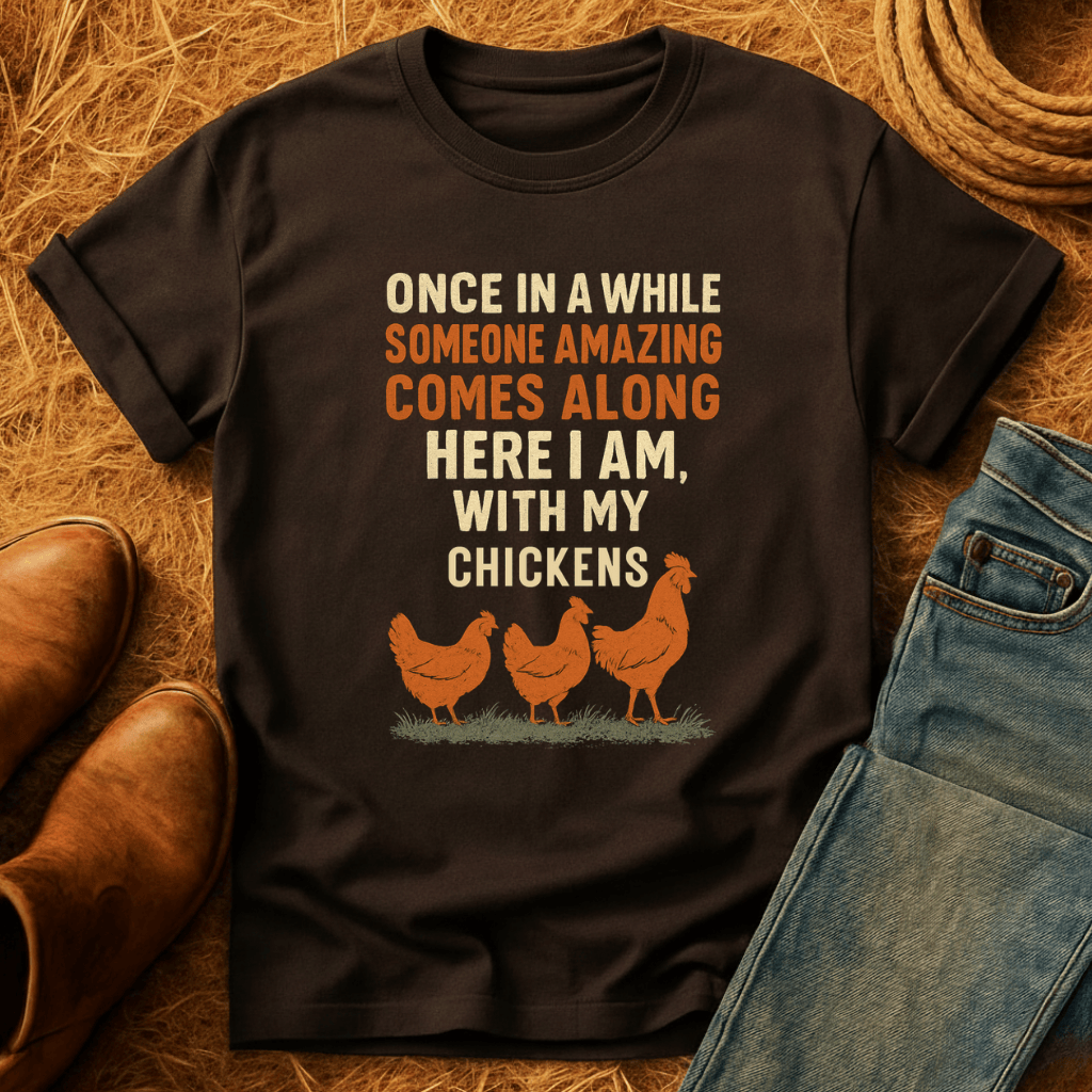 Here With Amazing Chickens T-Shirt