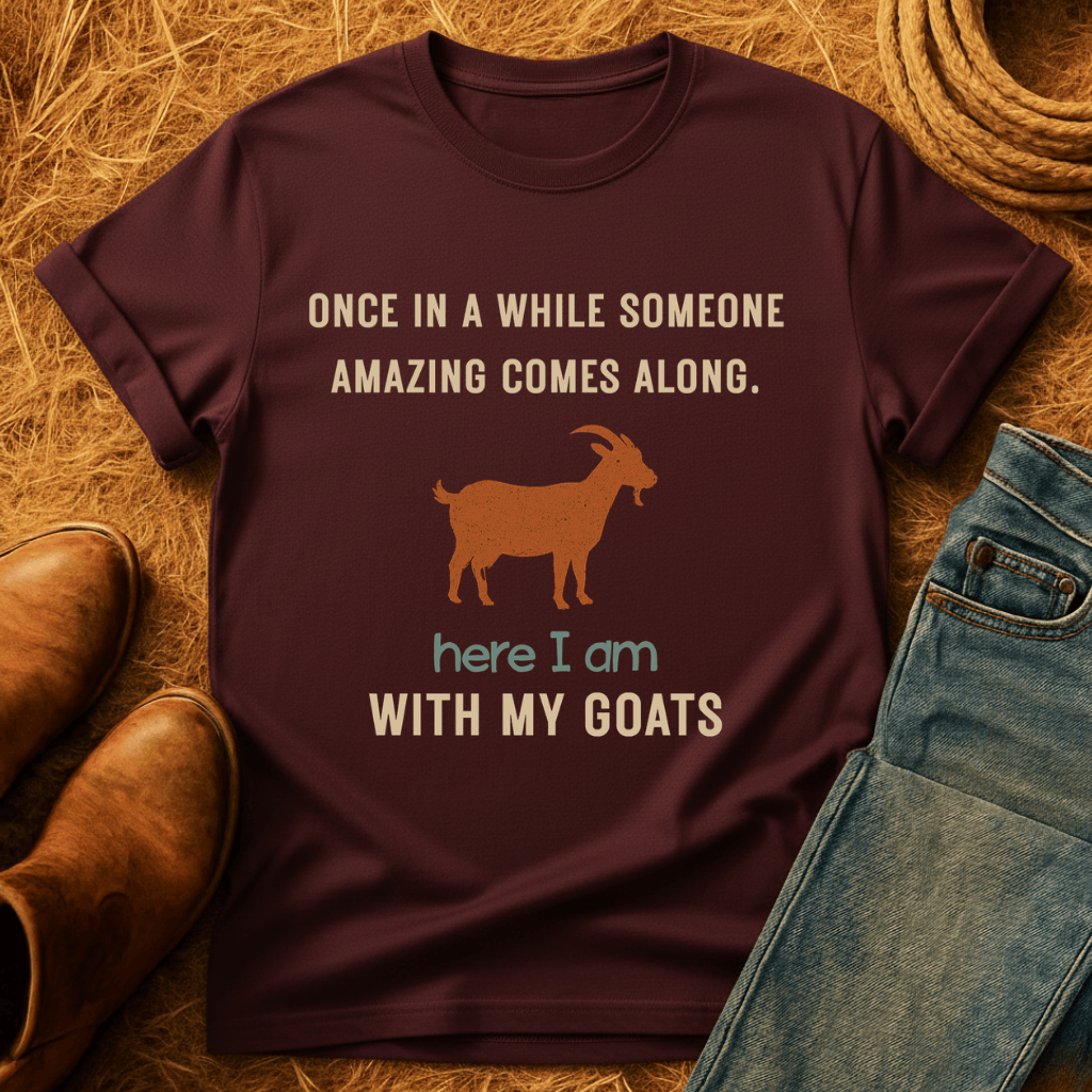 Here With Amazing Goats T-Shirt