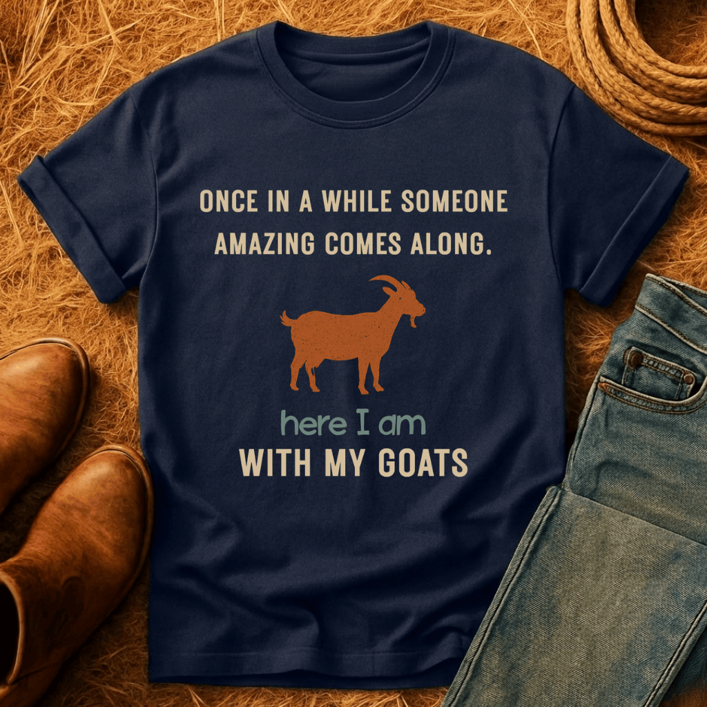 Here With Amazing Goats T-Shirt