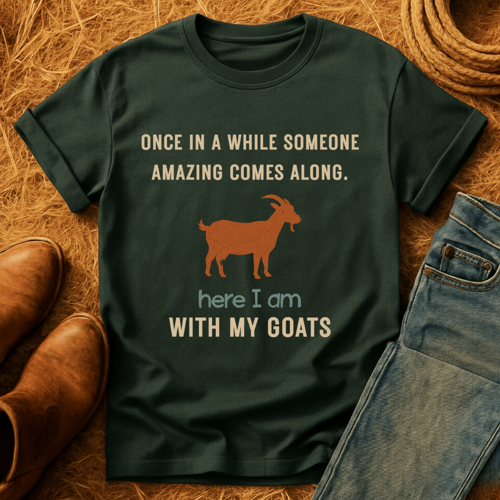 Here With Amazing Goats T-Shirt