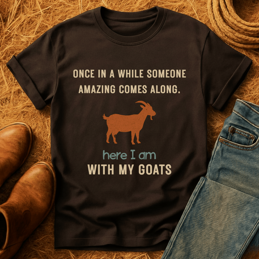 Here With Amazing Goats T-Shirt