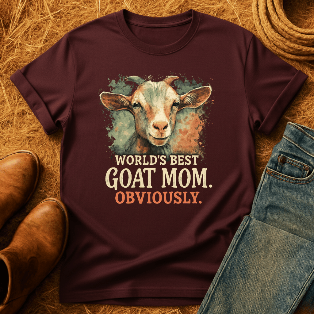 Worlds Best Goat Mom T-Shirt