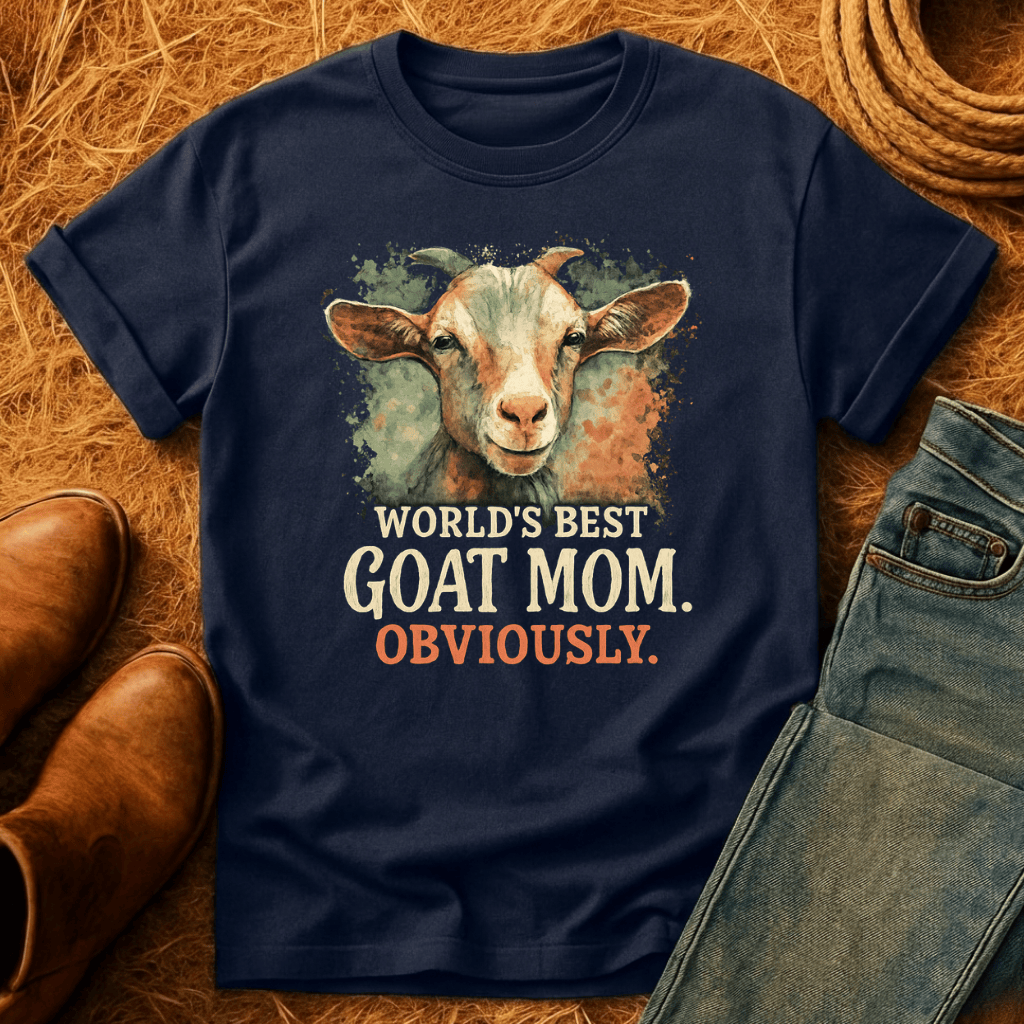 Worlds Best Goat Mom T-Shirt