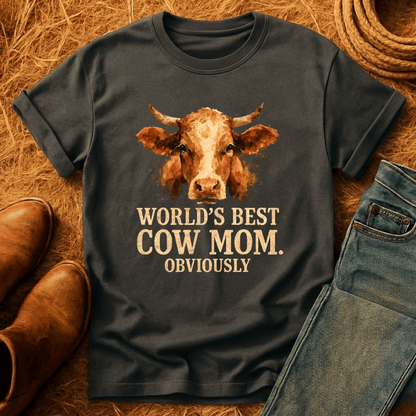 Worlds Best Cow Mom T-Shirt