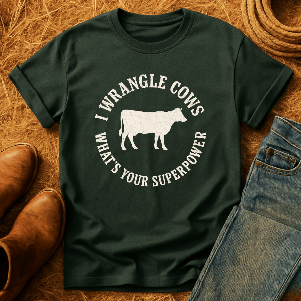 I Wrangle Cows T-Shirt