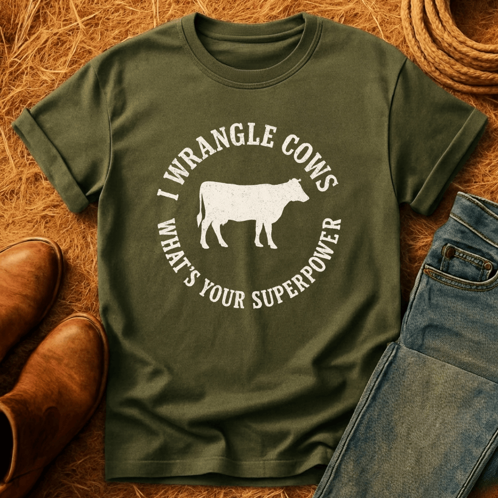 I Wrangle Cows T-Shirt