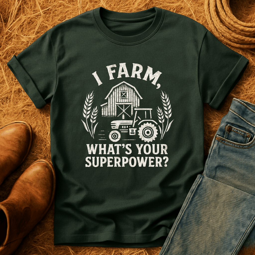 Farmer, What's Your Superpower? T-Shirt